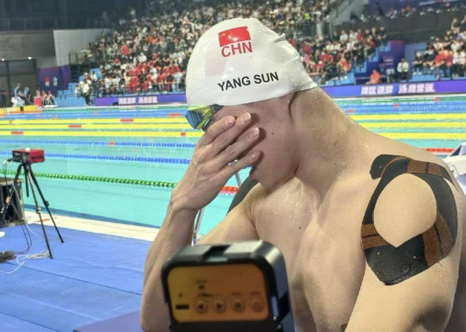 孙杨在东京的比赛中破纪录